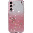 Θήκη για Samsung Galaxy A54, Glitter Flower, ροζ rose gold