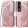 Θήκη με πτερύγιο για Vivo V50 Lite 4G / 5G, Butterfly, ροζ rose gold