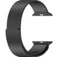 Ατσάλινο βραχιόλι για Apple Watch 1/2/3/4/5/6/7/8/SE/ULTRA 42/44/45/49 MM - Μαύρο