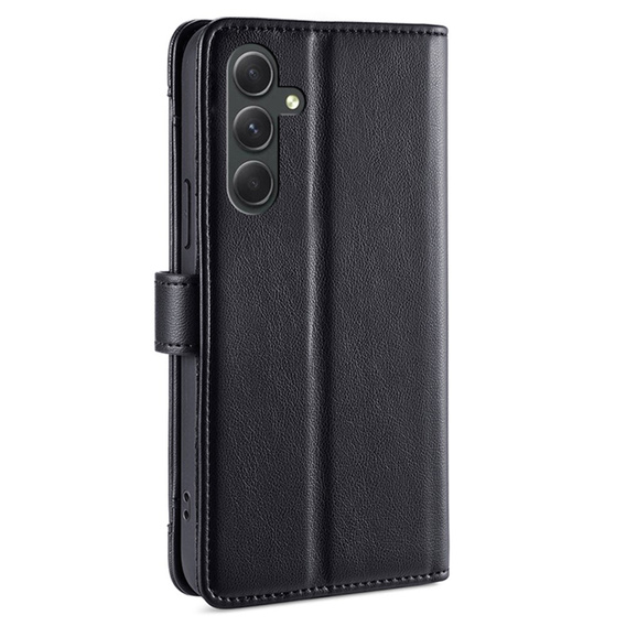 Θήκη με πτερύγιο για Samsung Galaxy A54 5G, Wallet Zipper Pocket, μαύρη