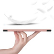 Θήκη για Samsung Galaxy Tab S9 FE+ Plus, Smartcase με χώρο για γραφίδα, ροζ rose gold
