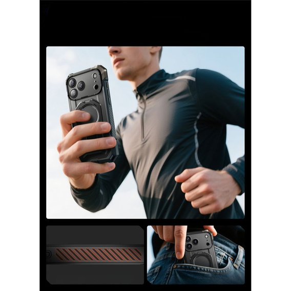 Θήκη Supcase για iPhone 17 Pro Max, Unicorn Beetle Grip Mag, Μαύρο
