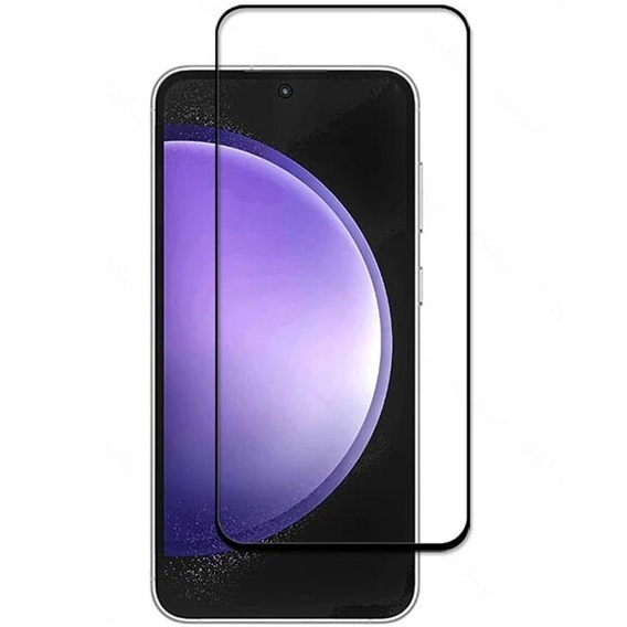 Μετριασμένο γυαλί 3D για Samsung Galaxy S24 FE, μαύρο πλαίσιο