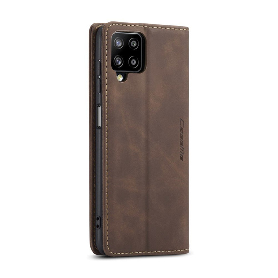 θήκη CASEME για Samsung Galaxy A12 / M12 / A12 2021, Leather Wallet Case, καφές
