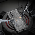 Θήκη για Samsung Galaxy Z Fold 4 5G, Mechanical Legend, μαύρη