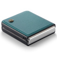 Θήκη για Samsung Galaxy Z Flip7 FE / Z Flip6, CASEME Litchi Leather, πράσινη