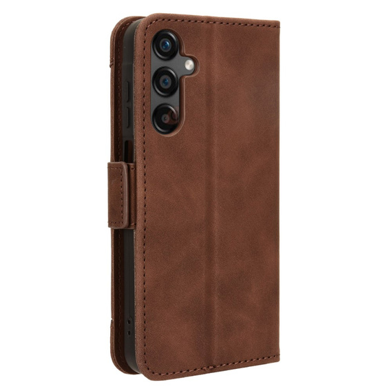 Θήκη με πτερύγιο για Samsung Galaxy A25 5G, Card Slot, καφέ