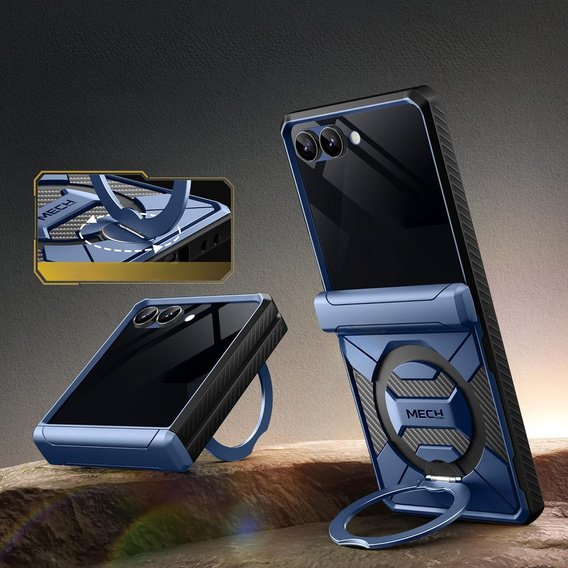 Θήκη Tongate MECH με MagSafe για Samsung Galaxy Z Flip7 FE / Z Flip6, πράσινο