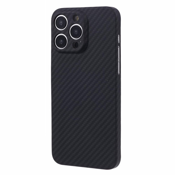 Θήκη για iPhone 15 Pro Max, Aramid Fiber Cover, μαύρη