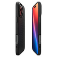 θήκη Spigen για iPhone 16 Pro Max, Liquid Air, μαύρη + μετριασμένο γυαλί 9H
