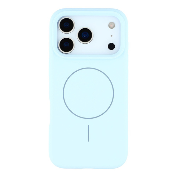 Θήκη σιλικόνης για iPhone 17 Pro, για MagSafe, αντικραδασμική, μπλε