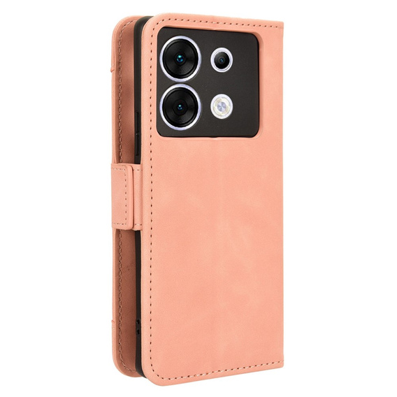 Θήκη με πτερύγιο για Infinix Zero 30 5G, Card Slot, ροζ