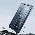 Θωρακισμένη θήκη για Samsung Galaxy S24 Plus, Dexnor Full Body (Two Frames), σκούρο μπλε