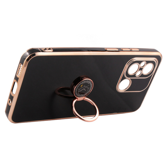 Θήκη για Xiaomi Redmi 12C, Electro Ring, μαύρη