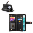 Θήκη με πτερύγιο για Xiaomi Redmi Note 14 Pro 5G / Poco X7 5G, Wallet Zipper Pocket, μαύρη