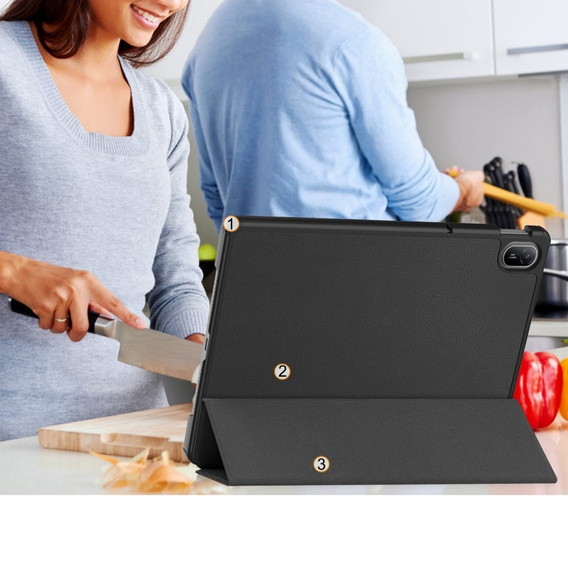 Θήκη για Huawei MatePad SE 11 2024, Smartcase, μαύρη