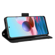 Θήκη με πτερύγιο για Xiaomi Redmi Note 10 Pro, Card Slot, μαύρη