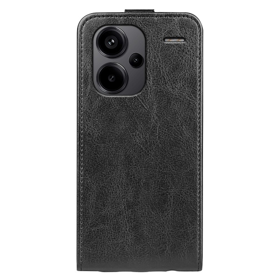 Θήκη με πτερύγιο για Xiaomi Redmi Note 13 Pro+, Flip, μαύρη