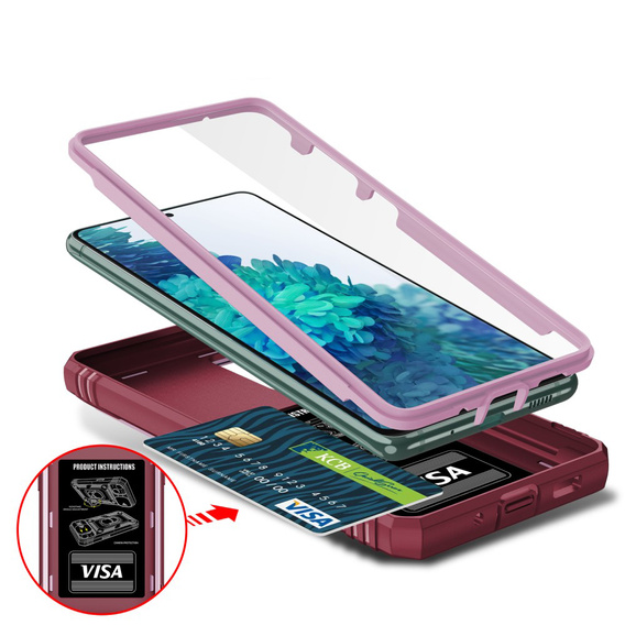 Θήκη για Samsung Galaxy S20 FE, CamShield Slide, ροζ