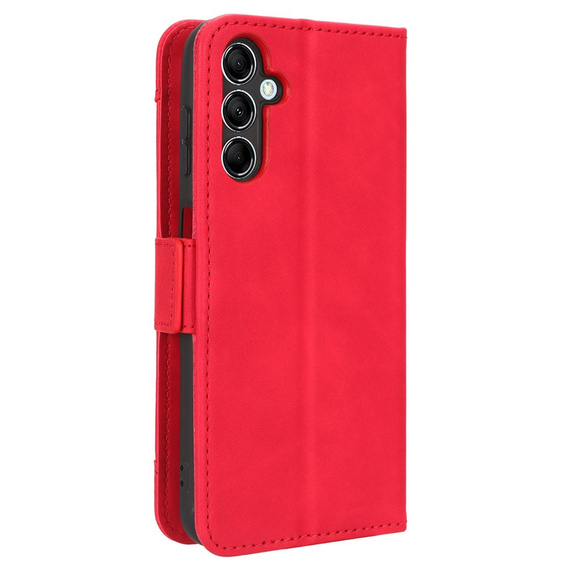 Θήκη με πτερύγιο για Samsung Galaxy M34, Card Slot, κόκκινη