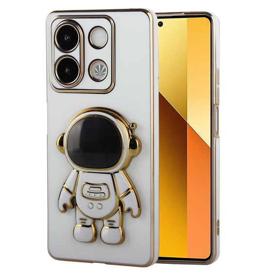 θήκη για το Xiaomi Redmi Note 13 5G, Astronaut, λευκή + μετριασμένο γυαλί 9H