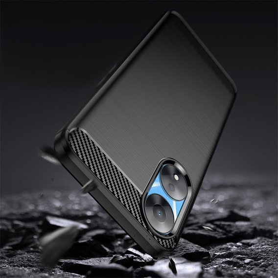 Θήκη για Oppo A78 5G, Carbon, μαύρη