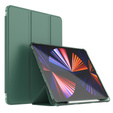 Θήκη για iPad Pro 12.9" 2022/2021/2020 (6/5/4 gen.), Smart Pencil, με υποδοχή γραφίδας, πράσινη