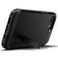 θήκη Spigen για iPhone 16E, Tough Armor Mag Mag MagSafe, μαύρη + μετριασμένο γυαλί 9H