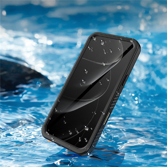 Θήκη για iPhone 17 Pro Max, αδιάβροχη IP68 Redpepper, μαύρο