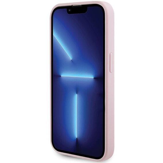 GUESS Θήκη για iPhone 14 Pro, Saffiano MagSafe, ροζ