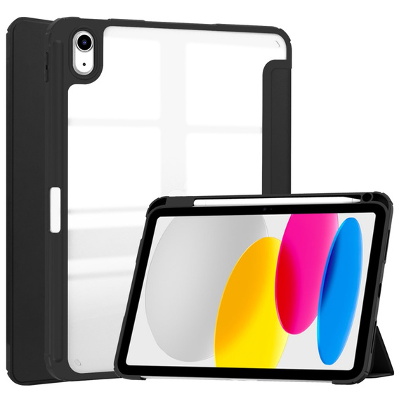 Θήκη για iPad 10.9 2022 10 Gen, Smartcase Hybrid, με χώρο για γραφίδα, μαύρη