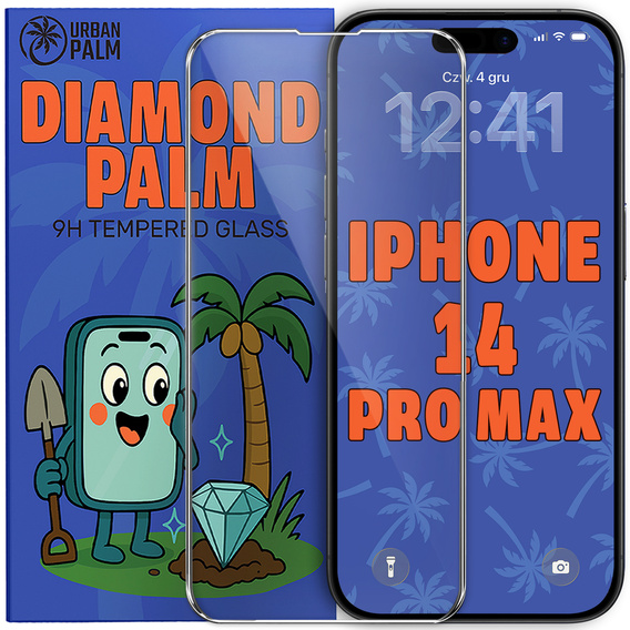Διαμαντένιο γυαλί Diamond Palm για iPhone 14 Pro Max