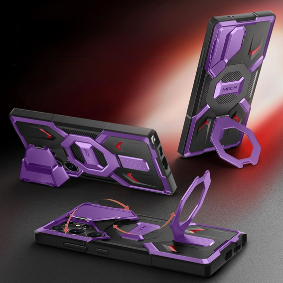 Θήκη Tongate MECH MagSafe Series μοβ για Samsung Galaxy S24 Ultra