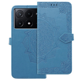 Θήκη με πτερύγιο για Xiaomi Poco X6 Pro 5G, Mandala, ροζ rose gold