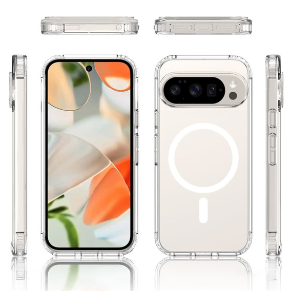 Θήκη για Google Pixel 9 Pro XL, Fusion Hybrid, για MagSafe, διαφανής