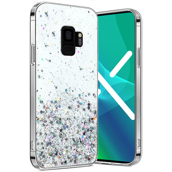 Θήκη για Samsung Galaxy S9, Glittery, διαφανής