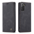 θήκη CASEME για Samsung Galaxy S21 FE, Leather Wallet Case, μαύρη