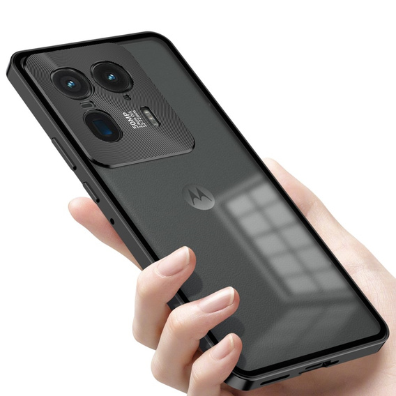 Θήκη για Motorola Edge 50 Ultra, Frame Case, μαύρη