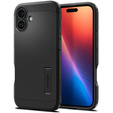 θήκη Spigen για iPhone 16 Plus, Tough Armor Mag Mag MagSafe, μαύρη + μετριασμένο γυαλί 9H