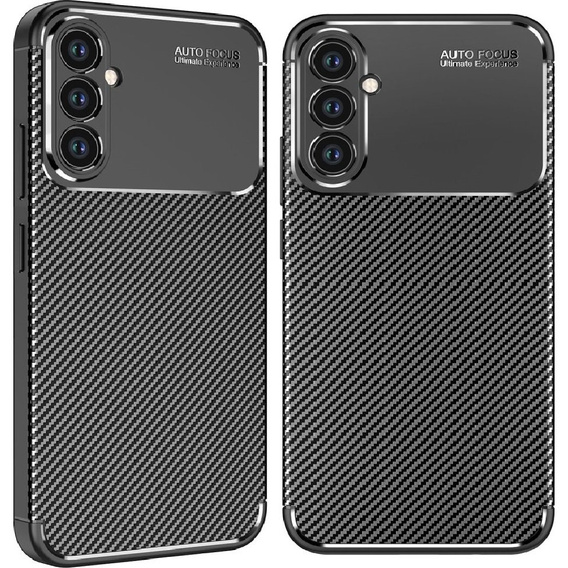 Θήκη για Samsung Galaxy A34 5G, Carbon Gel, μαύρη