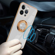 Θήκη για iPhone 14 Pro Max, Electro Ring, λευκή