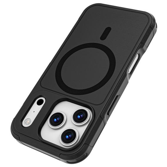 Θήκη MagForce για iPhone 17 Pro, για MagSafe, θωρακισμένη, μαύρο