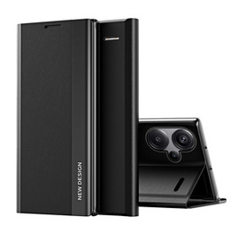 Θήκη με πτερύγιο για Xiaomi Redmi Note 13 Pro+, Side Magnetic, μαύρη