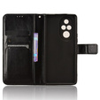 Θήκη με πτερύγιο για Honor 200 Pro 5G, Crazy Horse Wallet, μαύρη