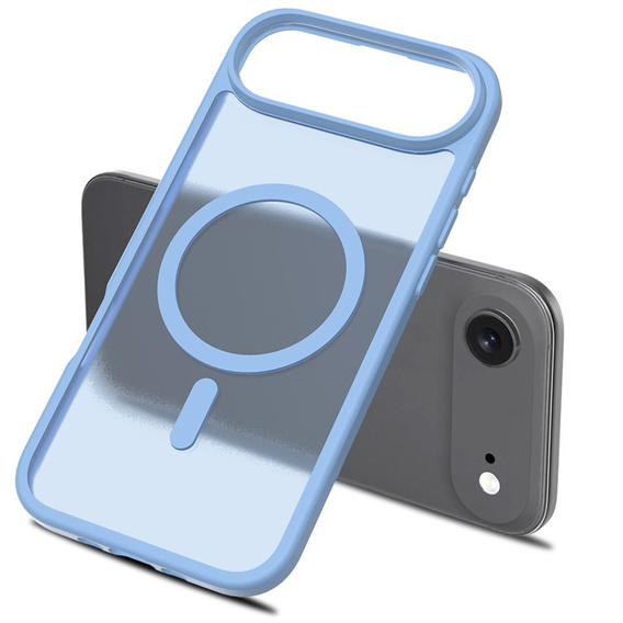 Θήκη Matt για iPhone Air, για MagSafe, ημιδιαφανές μπλε
