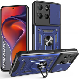 Θήκη για Motorola Moto G15 / Motorola Moto G15 Power, CamShield Slide, μπλε