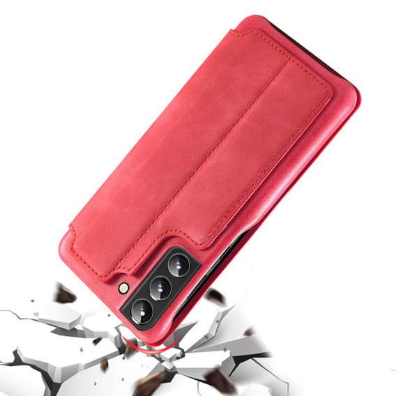 Θήκη με πτερύγιο για Samsung Galaxy S22+ Plus 5G, LC.IMEEKE, κόκκινη
