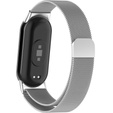Βραχιόλι Μιλάνου με θήκη για Xiaomi Smart Band 10 / 9 / 8, Ασημί