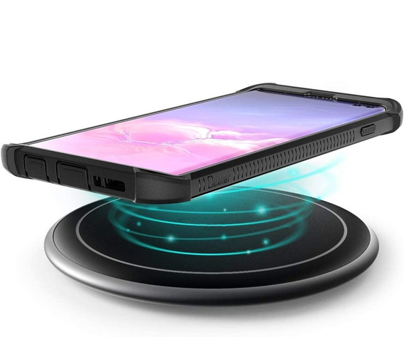 Θήκη για Samsung Galaxy S10 Plus, Dexnor Full Body Rugged, διαφανής / μαύρη