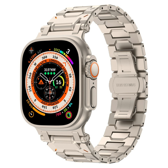 Βραχιόλι για Apple Watch 1/2/3/4/5/6/7/8/9/10/SE/ULTRA/ULTRA 2 42/44/45/46/49MM, Τιτάνιο